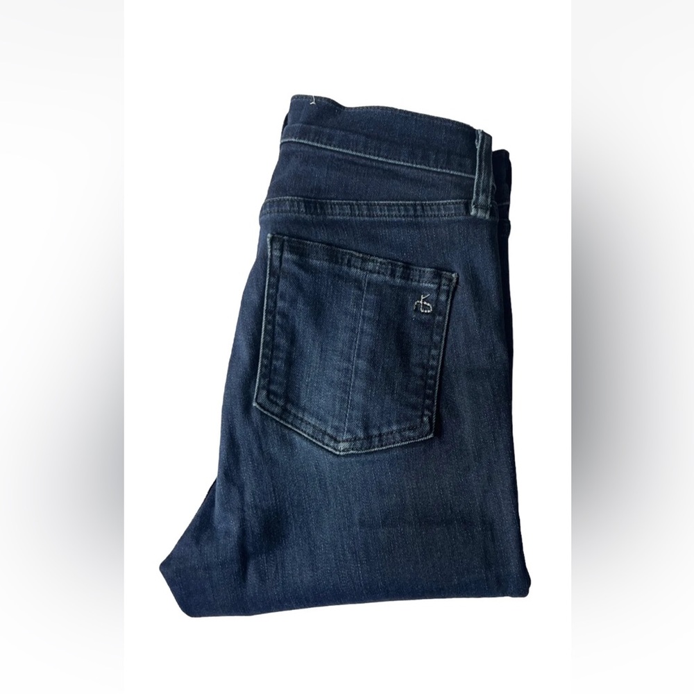 Rag & Bone 10 Inch Skinny Jeans Dark Wash Stretch Size 24 MSRP $195 - Picture 15 of 15